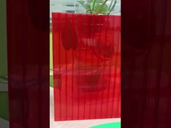 赤色ポリカルボネット 7mm 厚さの空白シート 2.1m * 5.8m