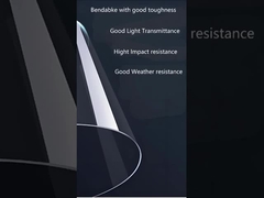 透明な1mmポリカーボネートシート