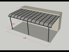オーダーメイド アルミ サポート 屋根 ポリカルボネート 板 工場 中国から