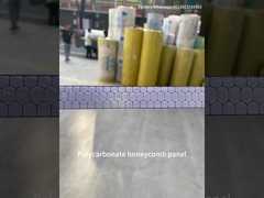 10mm ツインウォール 紫外線遮断温室 透明性ポリカーボネート ハニーキャムシート