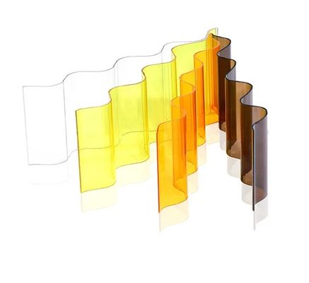 良い価格 UV 屋根パネル 波紋ポリカーボネートシート 0.6mm-2.8mm 厚さ オンライン