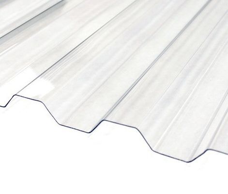 紫外線保護 50um 0.8mm ポリカーボネット 透明 波紋 屋根 板