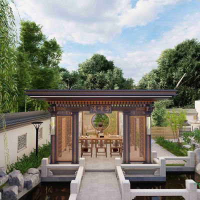 良い価格 新型中国様式 アルミ合金 庭園パビリオン 庭園キオスク 伝統的な美学を現代化 オンライン