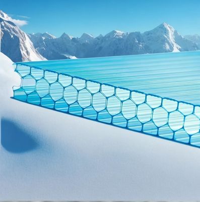 良い価格 10mm ツインウォール 紫外線遮断温室 透明性ポリカーボネート ハニーキャムシート オンライン