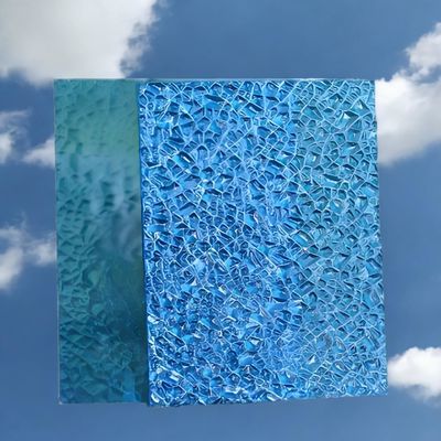 良い価格 抗UV 250 X ガラス 衝撃耐性 ダイヤモンド 凸版ポリカーボネートシート 80% 光伝播 オンライン