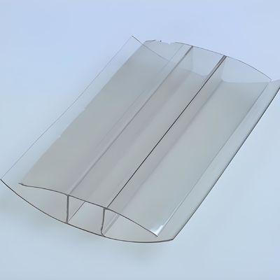 4mm から 16mm 透明 汎用ポリカーボネット PC プラスチック プロファイル H コンネクタ パーソナライズ