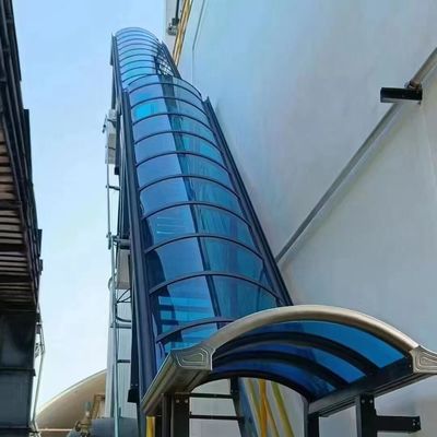 良い価格 青いポリカルボネット固形シート 滑らかな表面 100% 純ポリカルボネット樹脂 調整可能な厚さ UV保護が含まれています オンライン