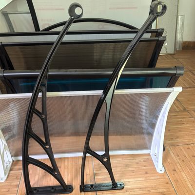 良い価格 頑丈なアルミニウム合金ブラケット DIY オーニング部品 ポリカーボネートシートを風雨や雪の荷重からしっかりと保持 オンライン