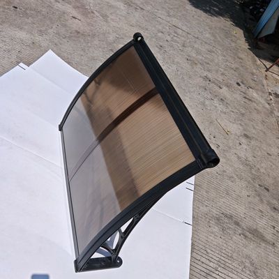 良い価格 Factory 1m*1.2m Bronze Effortless Assembly DIY Polycarbonate Awning with Plastic Frame amp Impact-Resistant amp UV-Resistant Panels オンライン