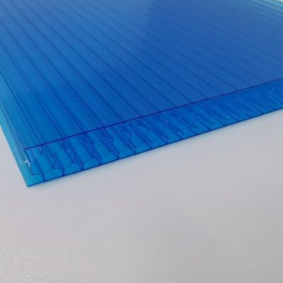 良い価格 Innovative Blue Plastic 6mm to 16mm Polycarbonate Sheet Featuring Honeycomb Core   Lightweight and Impact Resistant Panels for Roofing Canopy And Awning オンライン
