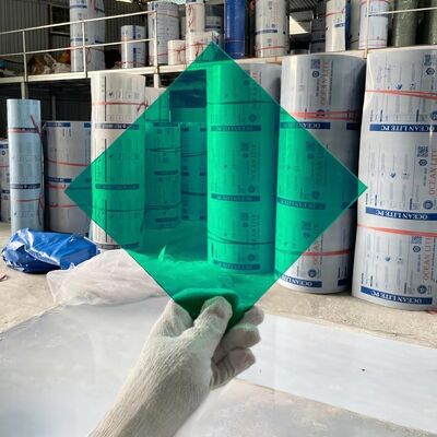 簡単に切れる プラスチックポリ炭酸板 柔軟な緑色 耐久性 耐久性 素材 屋外と屋内の両方に最適