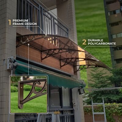 幅はPCに依存します 屋根カバー 一般的な屋外カバー 陽の雨と風から保護するために設計されたポリカーボネートシート