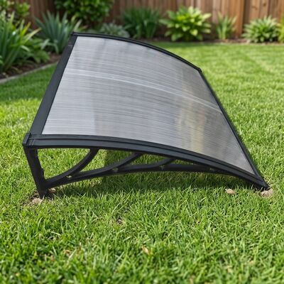 良い価格 壁掛けポリカーボネート ドアキャノピ 耐候性 40 °C から 120 °C までの範囲 ドアに適しています オンライン